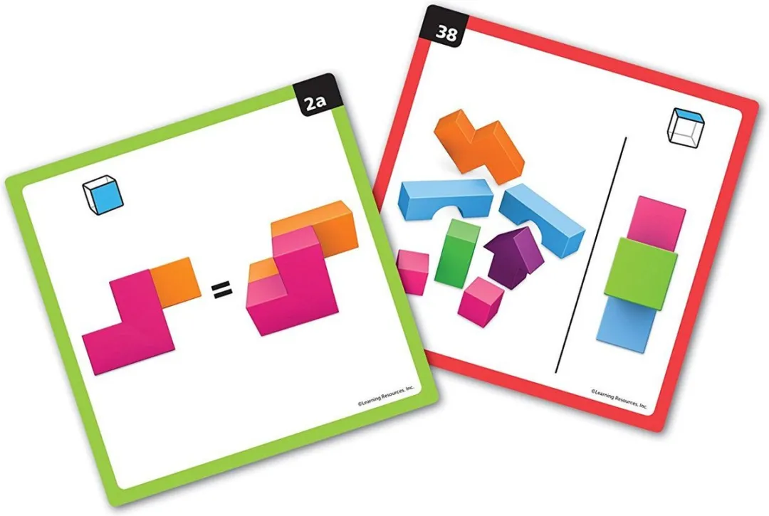 Learning Resources Mental Blox 360° Bouwspel - 15 Blokken - 40 Kaarten - Multicolor