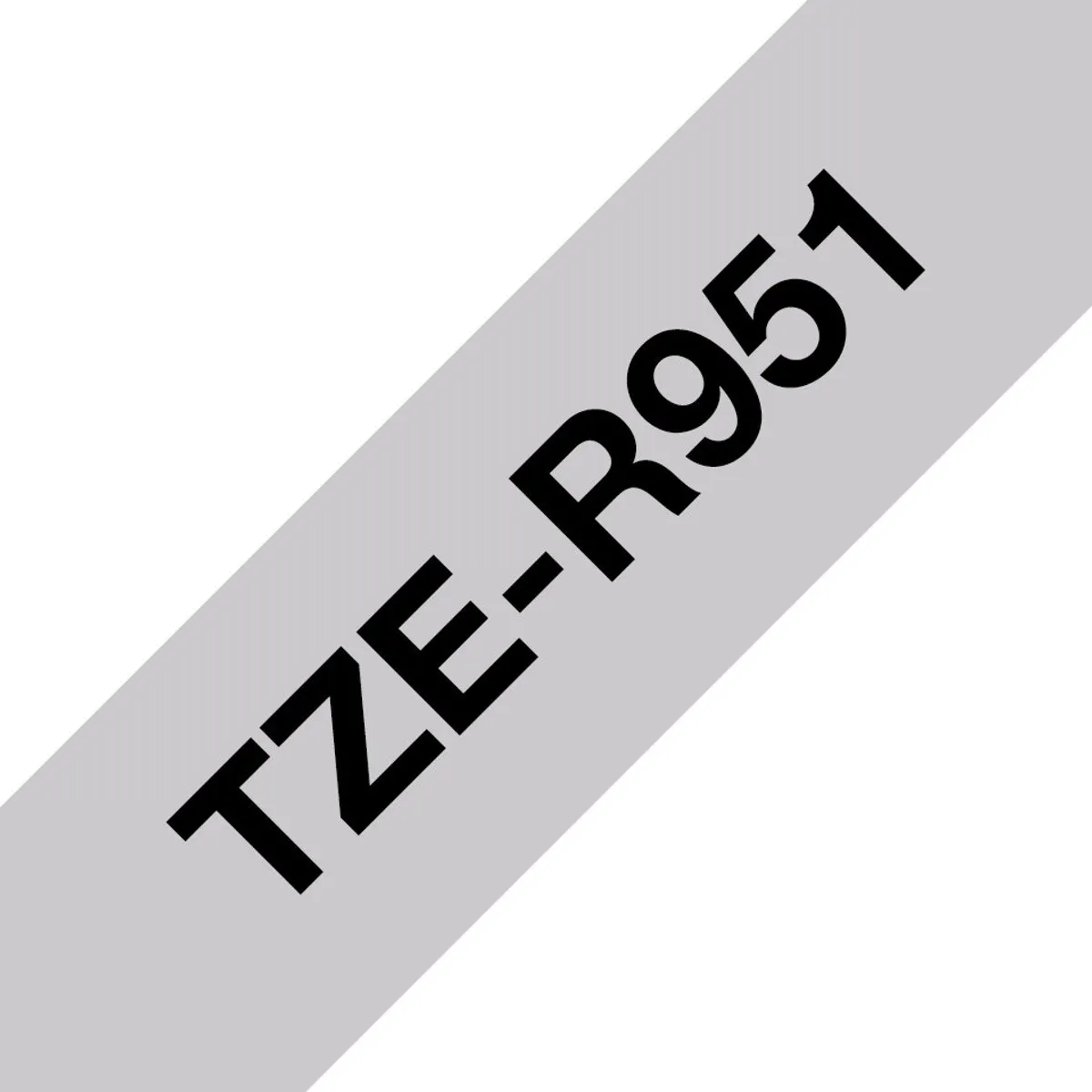 Brother TZE-R951 Laminated Tape - Zilver/Zwart