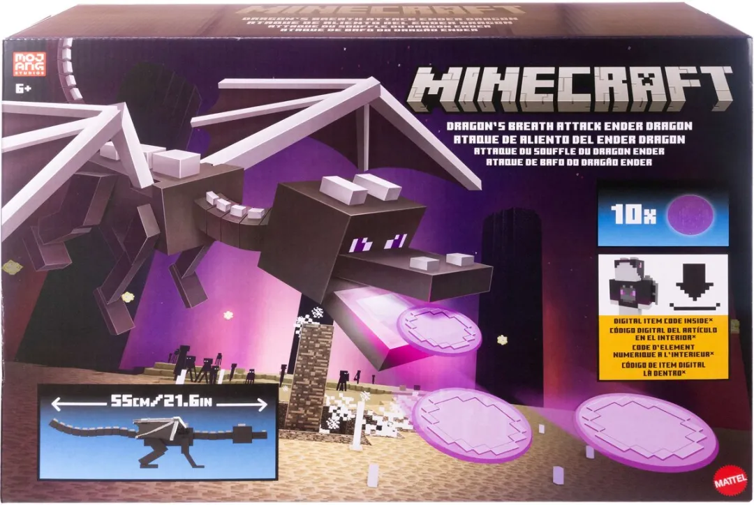 Mattel Minecraft Enderdraak Actiefiguur JKC13 - Meerkleurig