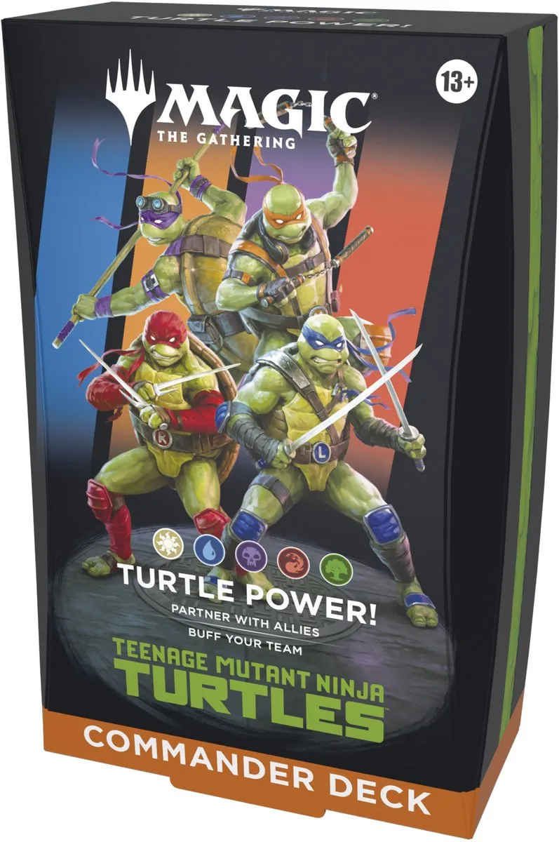 Asmodee Magic Teenage Mutant Ninja Turtles Turtle Power Commander Deck