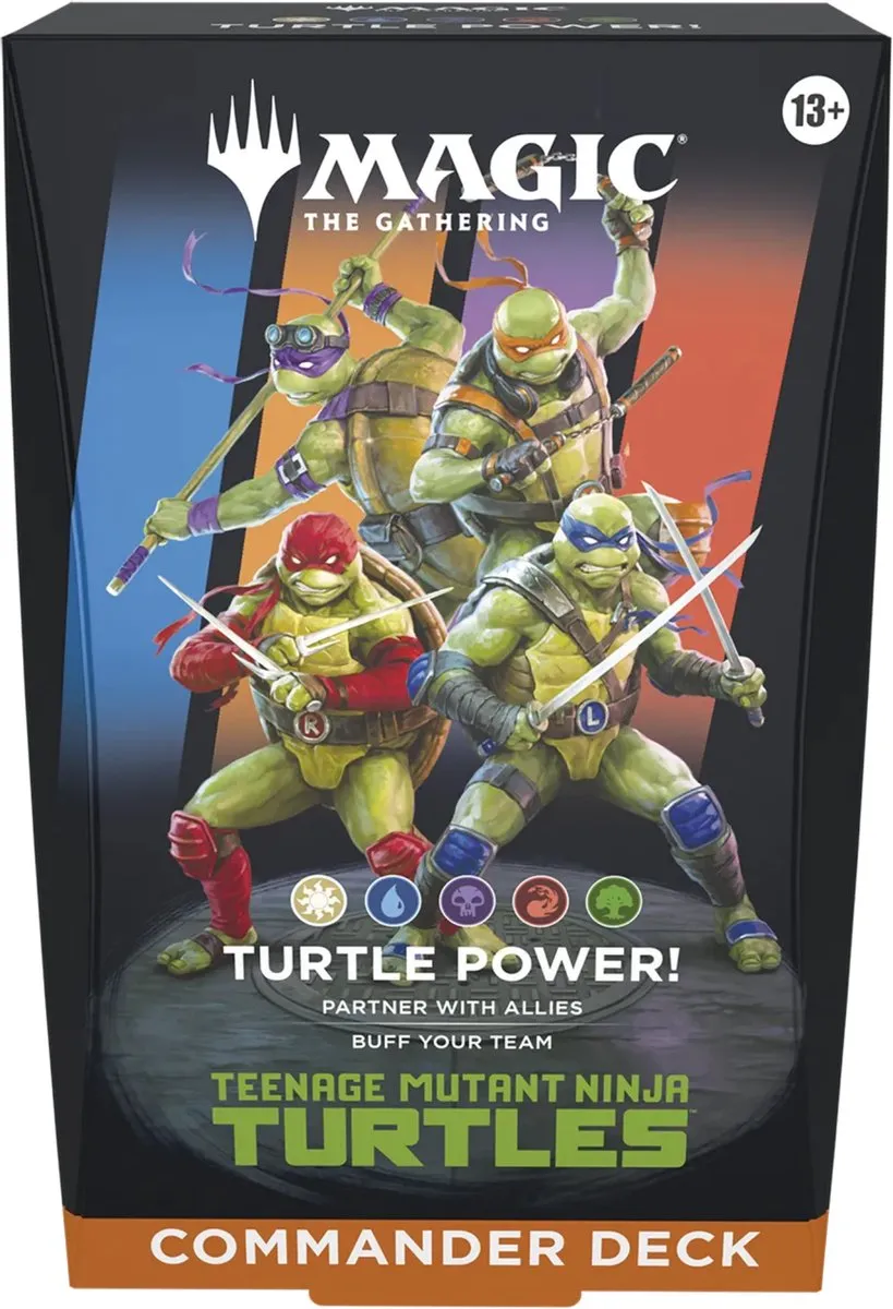 Asmodee Magic Teenage Mutant Ninja Turtles Turtle Power Commander Deck