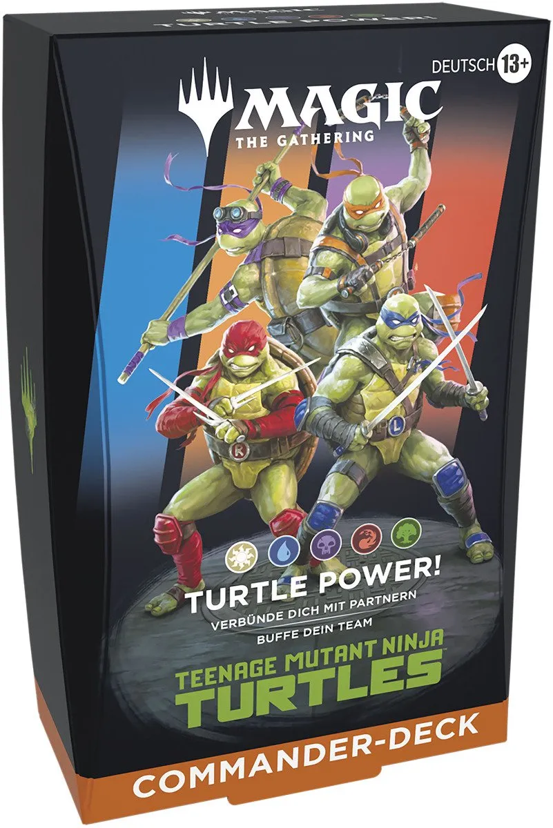 Asmodee Magic Teenage Mutant Ninja Turtles Turtle Power Commander Deck