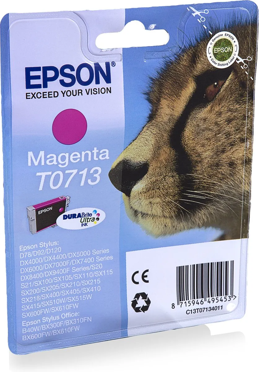 Epson T0713 Magenta Inktcartridge