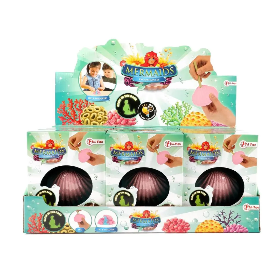Toi-Toys Uithaksteen Schelp 7cm - Roze