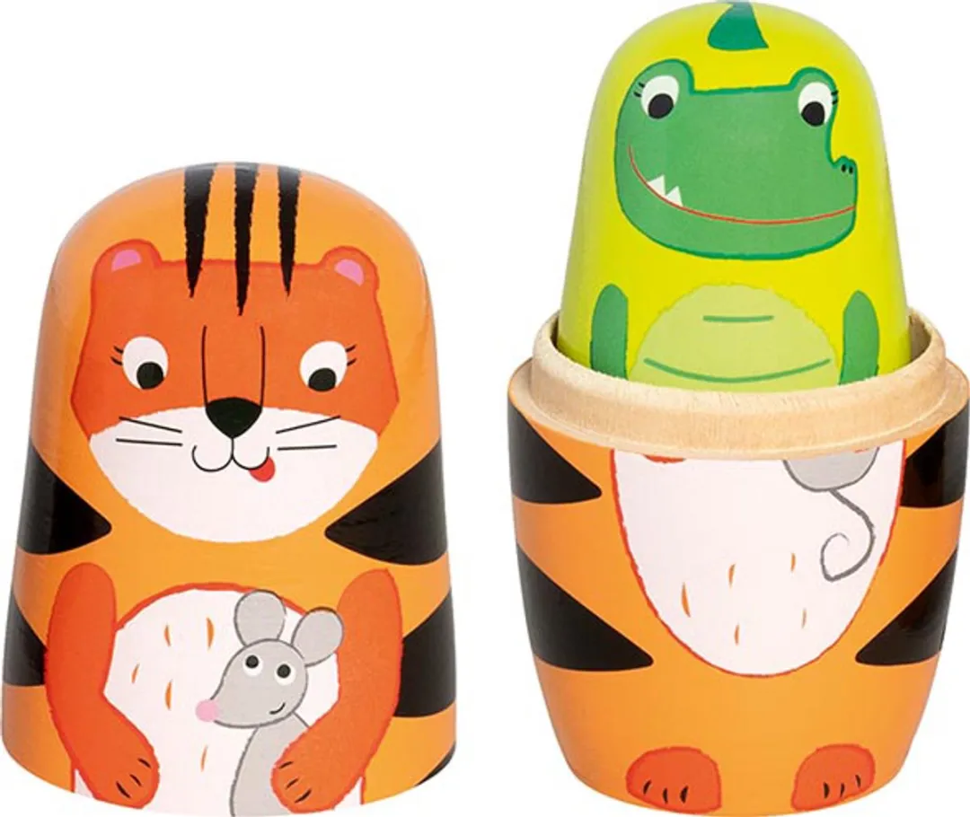 Goki Matryoshka Poppen Tavi & Vriendjes - 5-delig Hout Multicolor