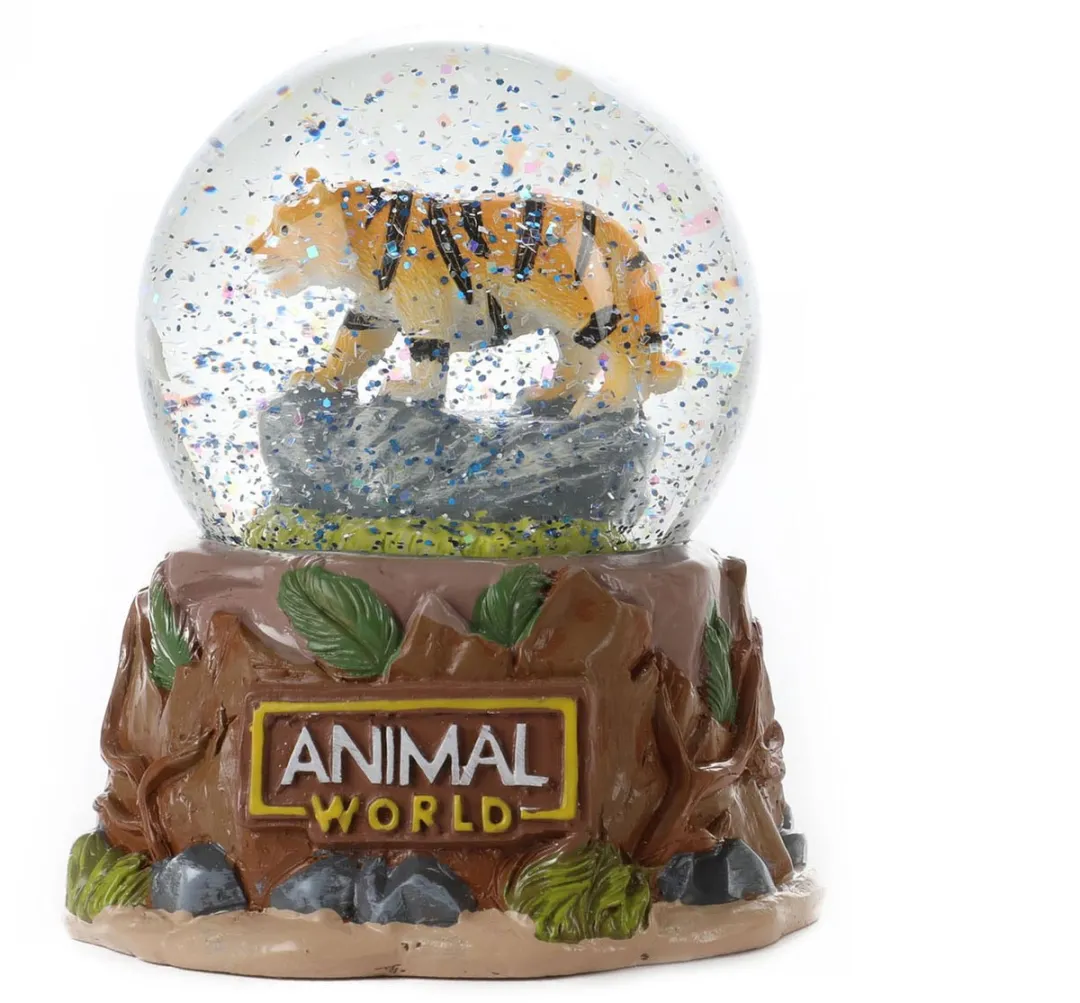Toi-Toys Animal World Sneeuwbol Wild Dier - 6.5cm Meerkleurig
