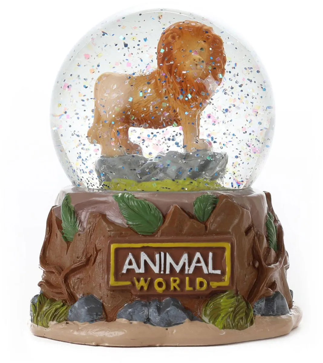 Toi-Toys Animal World Sneeuwbol Wild Dier - 6.5cm Meerkleurig