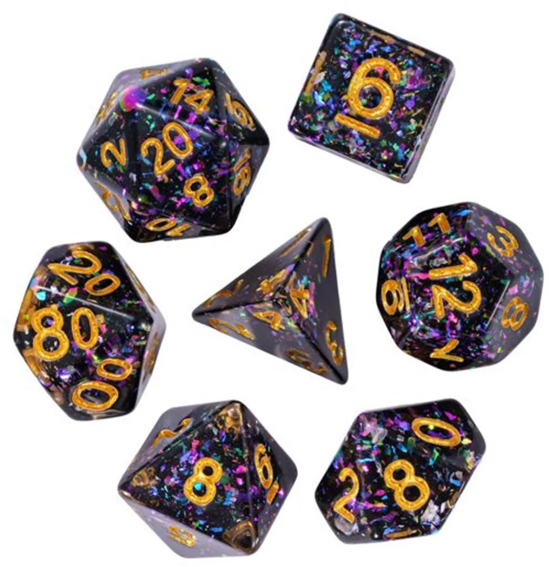 HOT Games Nebula Glitter Dobbelstenen Set 7-delig