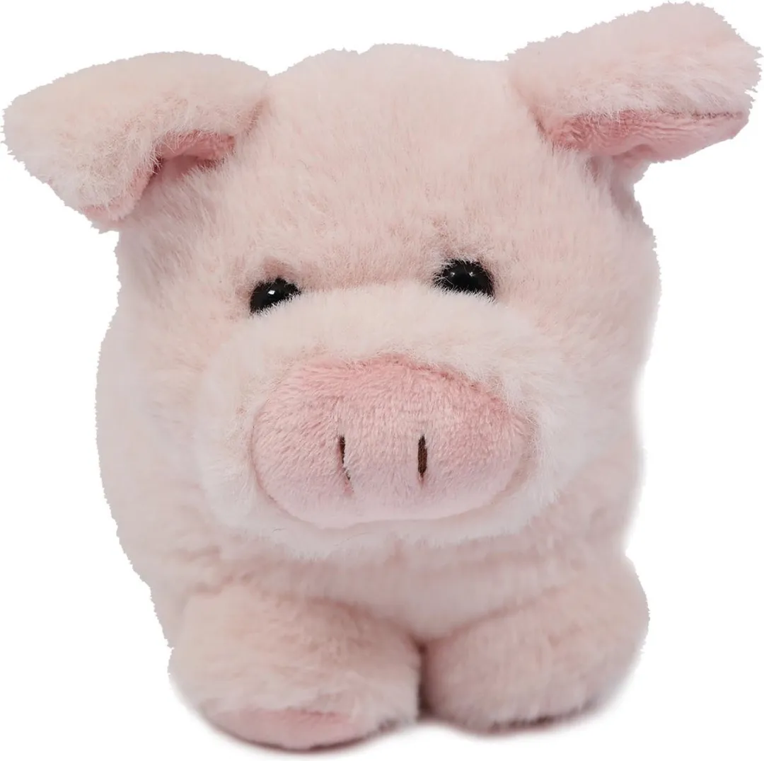 PIA Soft Toys Pluche Varken Balvorm Roze - 15 cm