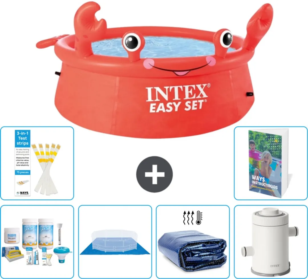 Intex Easy Set Zwembad 183x51cm Rood