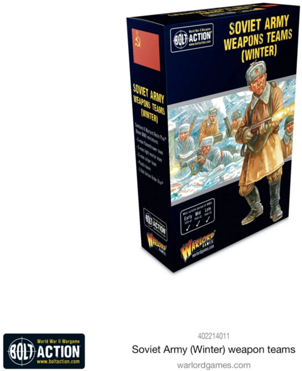 Warlord Games Soviet Army Weapons Teams Winter