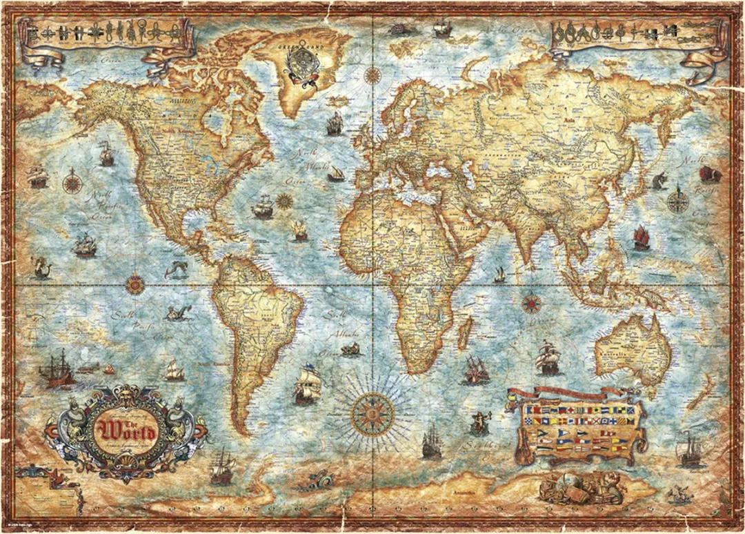 Heye Puzzel The World 2000 Stuks - Meerkleurig