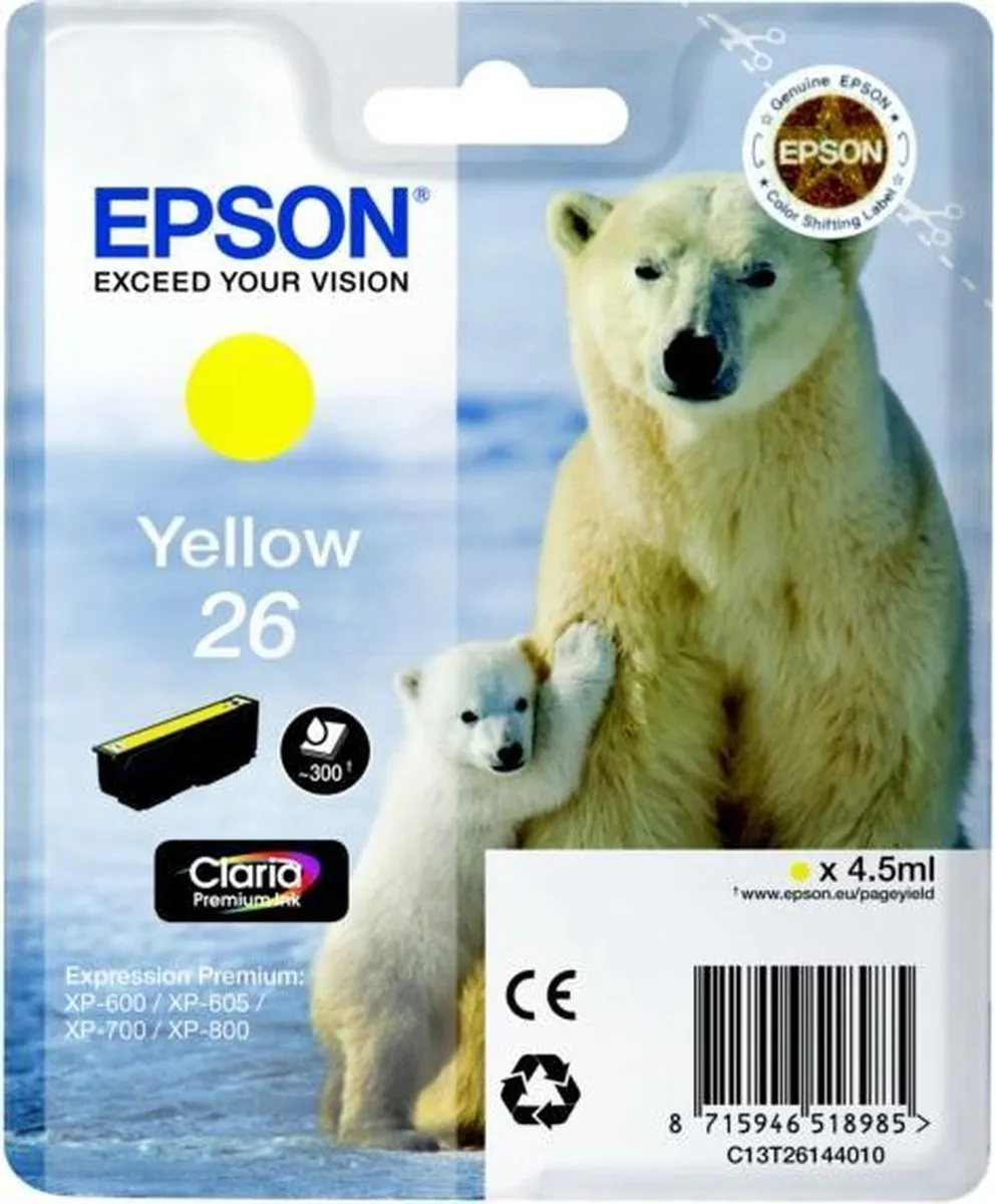 Epson T2614 Geel Inktcartridge - 4,5ml