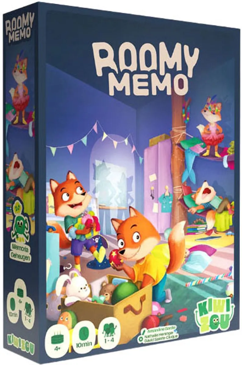 Geronimo Games KiwiZou Memospel Roomy 03183 - 4 Spelers
