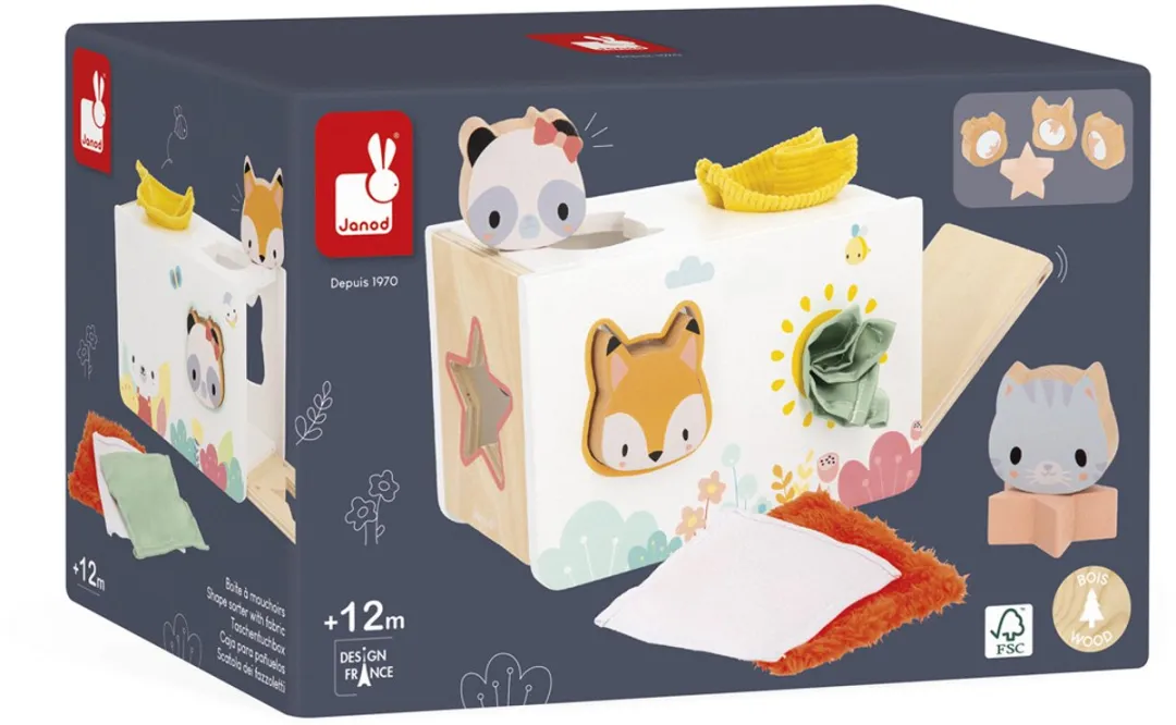 Janod Pure Vormensorteerder Dieren 5140 - Multicolor