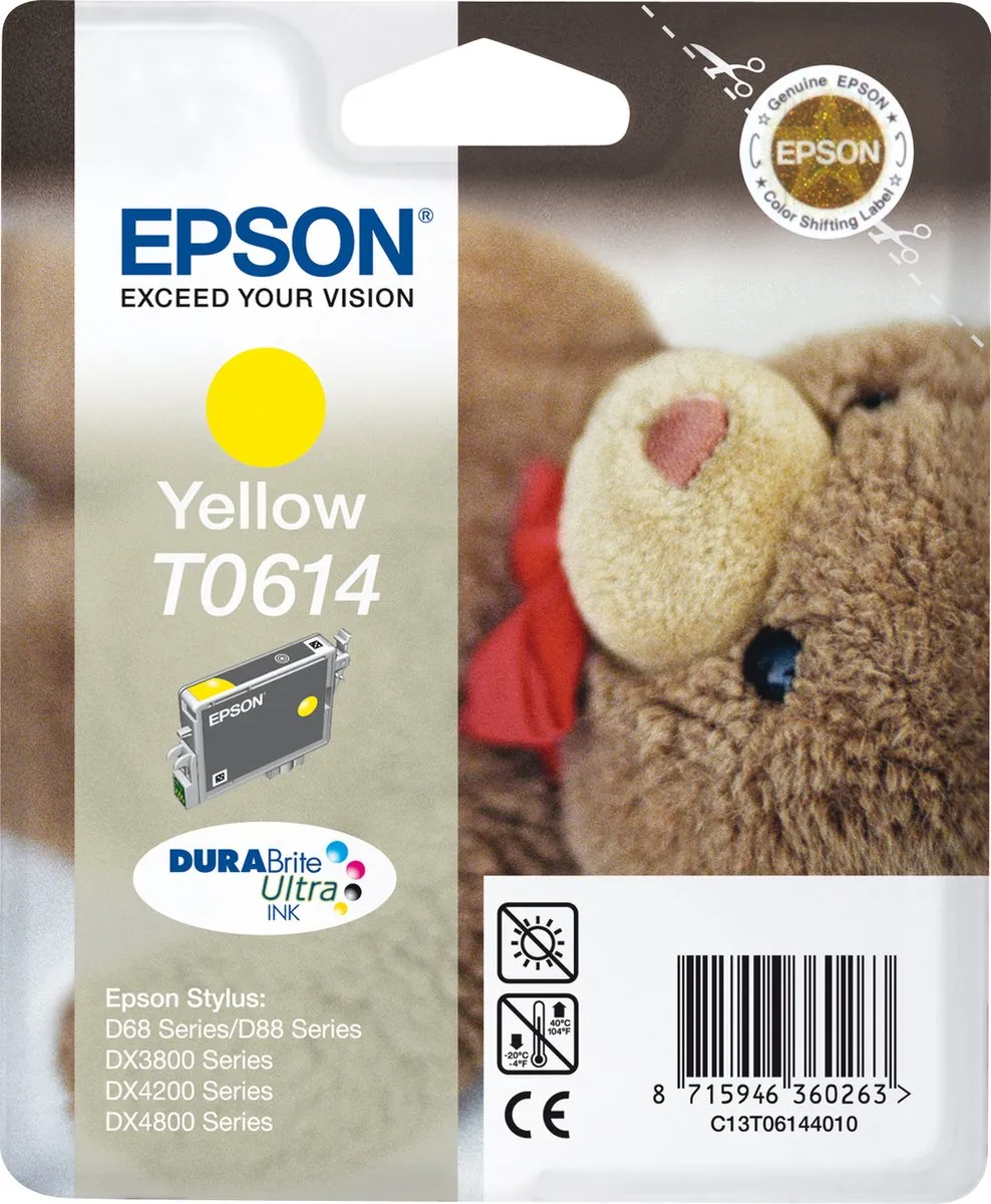 Epson T06144 Inktcartridge Geel - 250 Pagina's