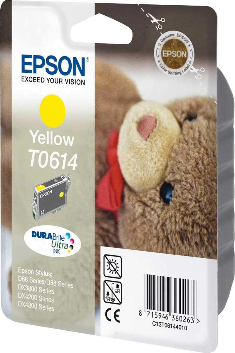 Epson T06144 Inktcartridge Geel - 250 Pagina's