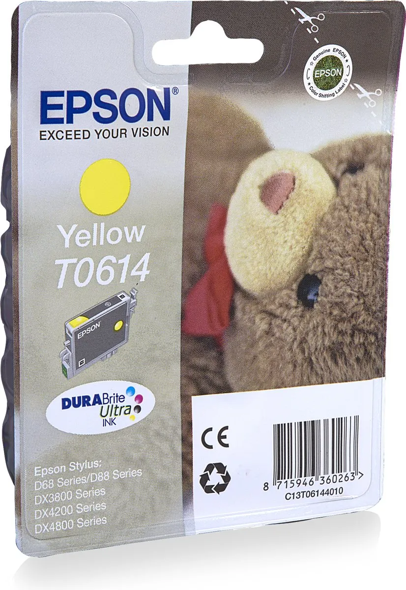 Epson T06144 Inktcartridge Geel - 250 Pagina's