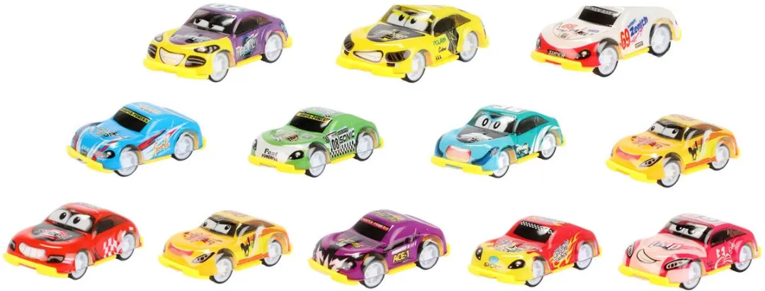 Toi-Toys Raceautoset Turbo Racers Junior Pullback 12-delig