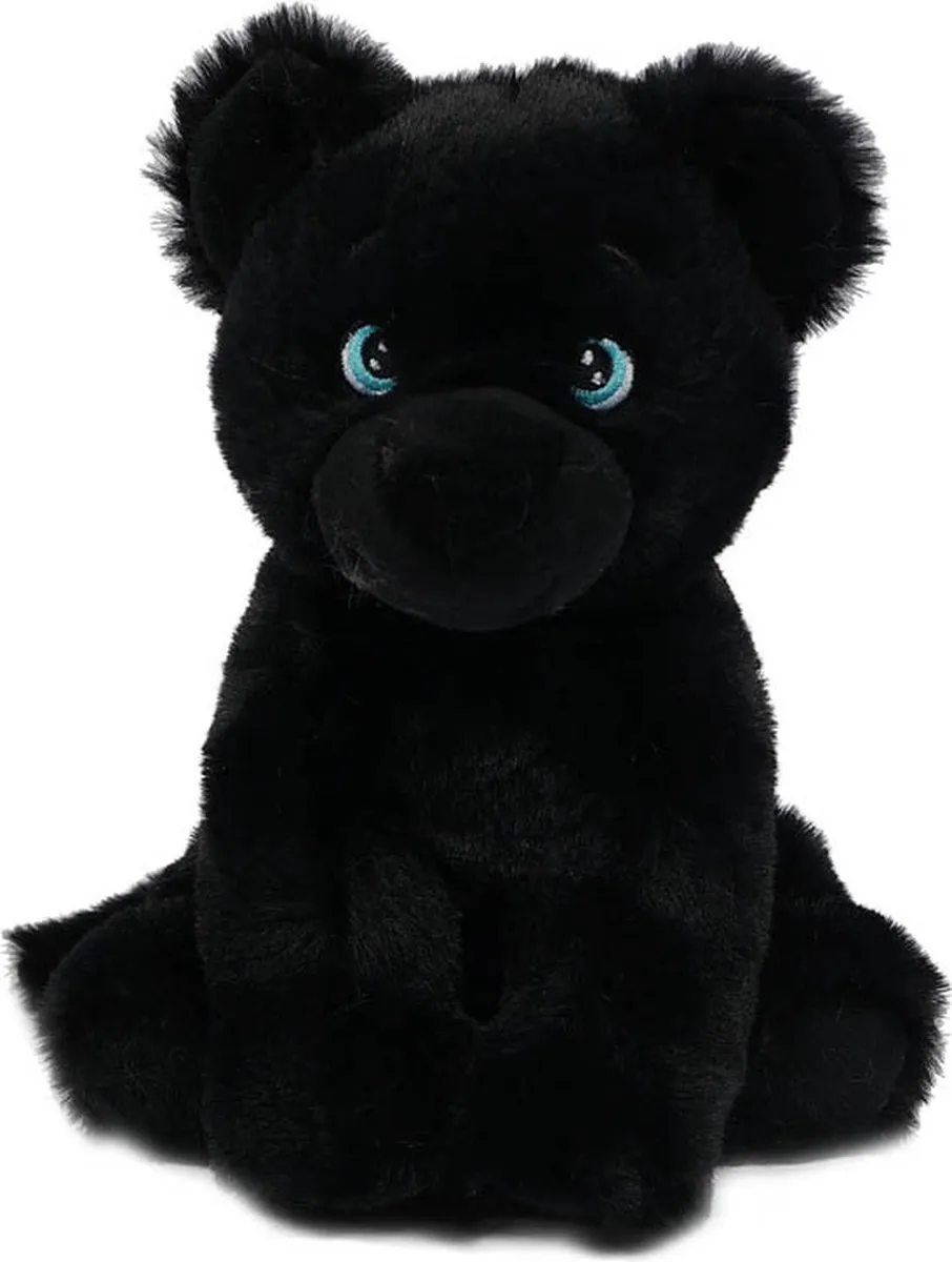 PIA Soft Toys Zwarte Panter Pluche Knuffel 21cm - ECO