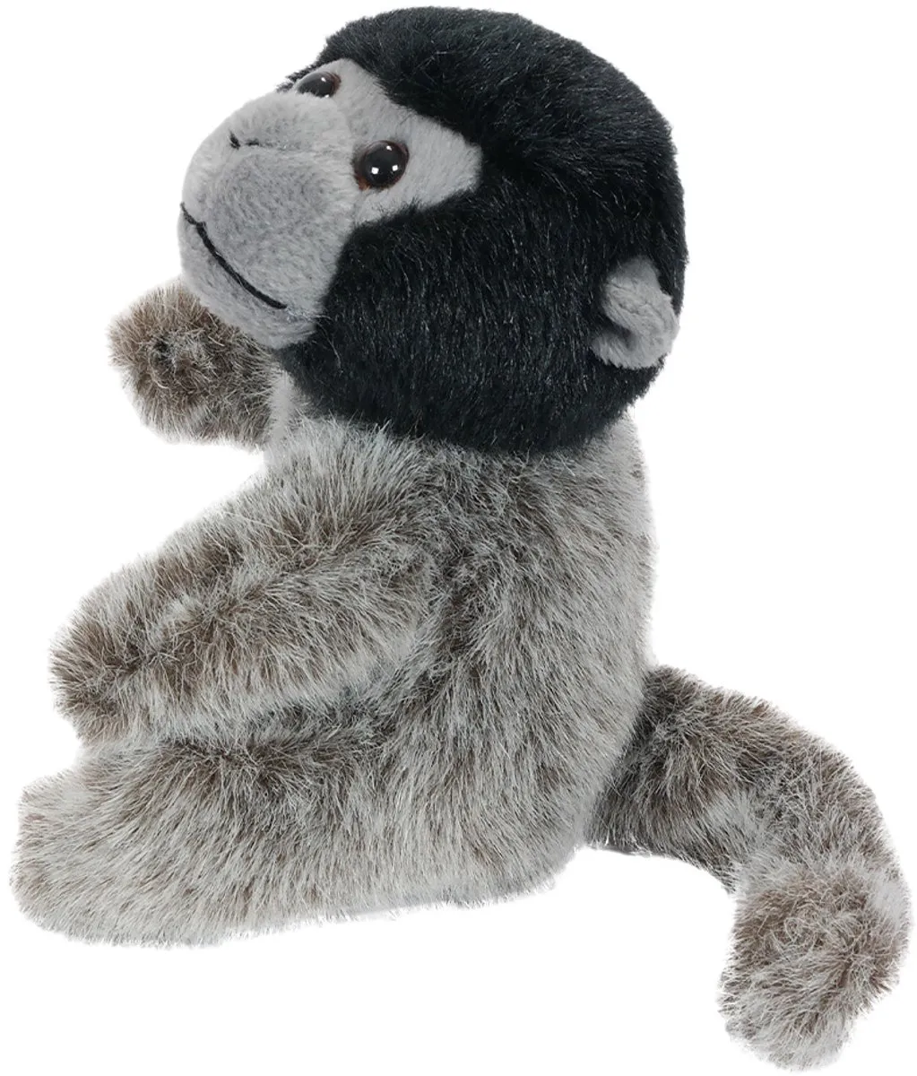 PIA Soft Toys Wolaap Knuffel - 15cm - Grijs/Zwart