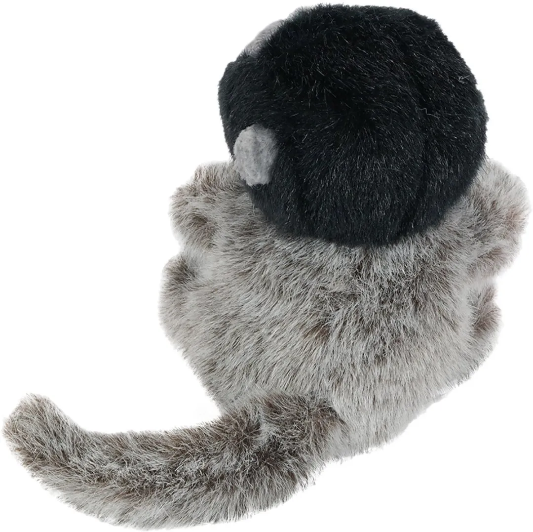 PIA Soft Toys Wolaap Knuffel - 15cm - Grijs/Zwart