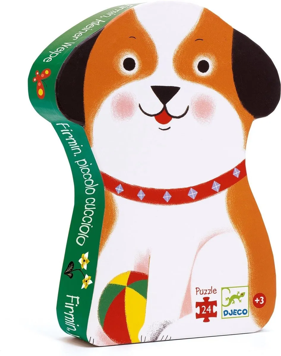 Djeco Puzzel Firmin de Hond 24 Stuks - Multicolor