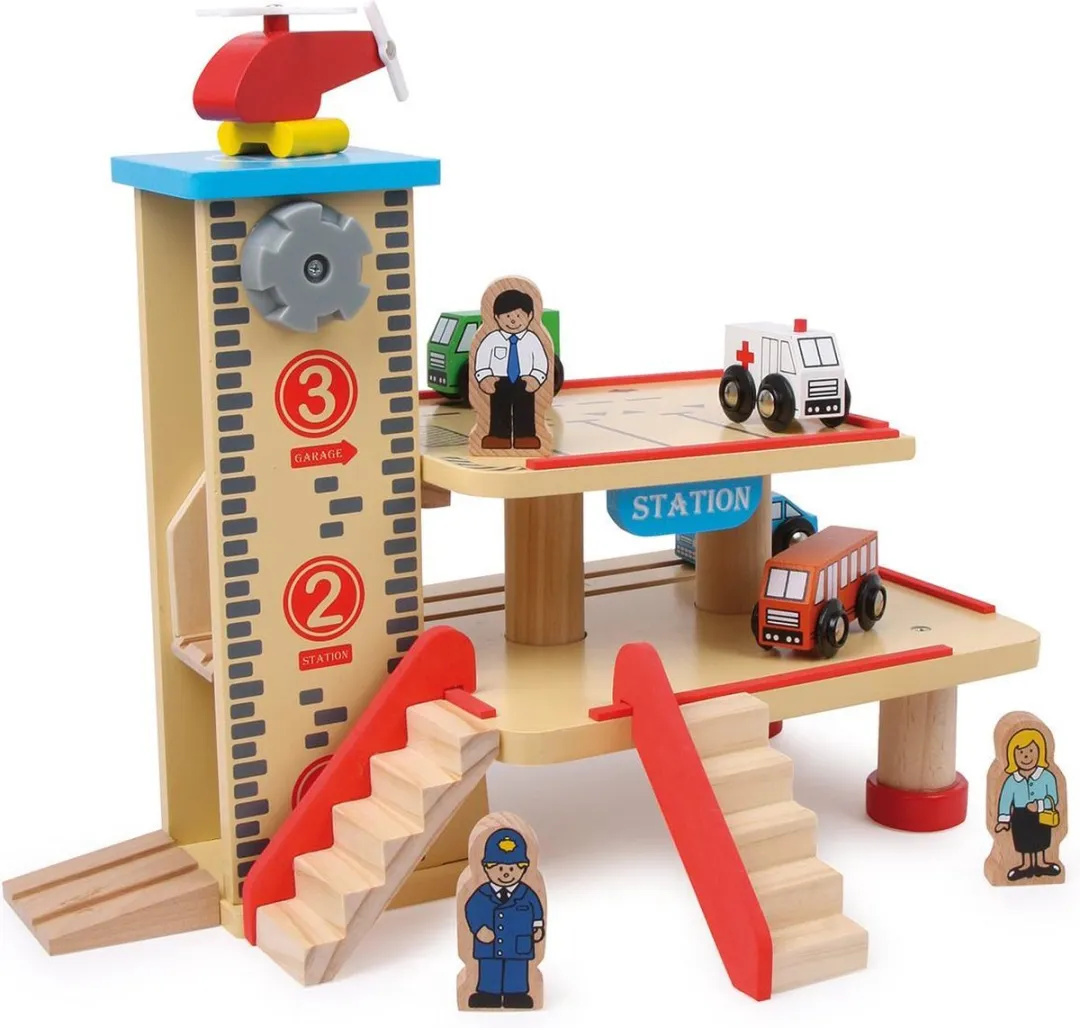 Small foot Houten Parkeergarage 8540 - 4 Voertuigen