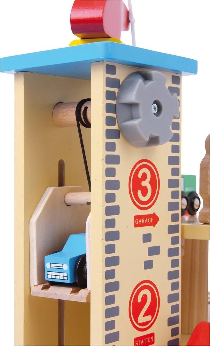 Small foot Houten Parkeergarage 8540 - 4 Voertuigen