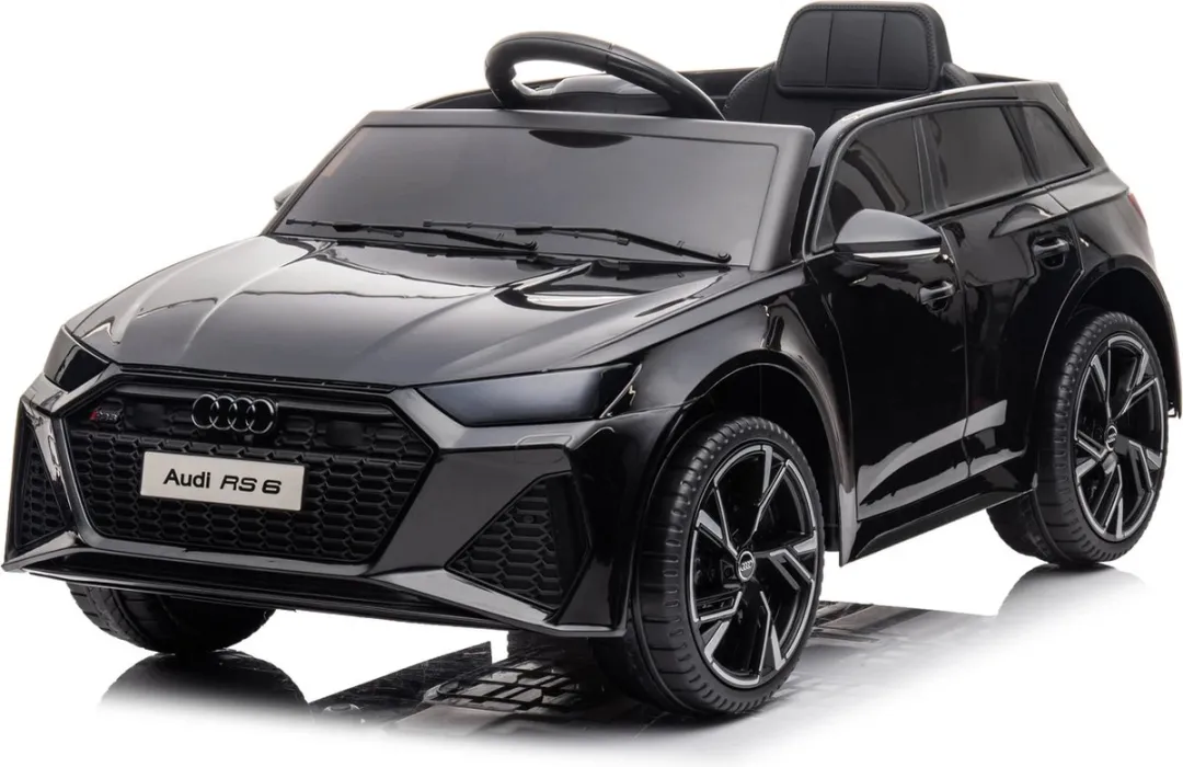 Audi RS6 Elektrische Kinderauto - Metallic Zwart - RS6 Zwart - afbeelding 6 van 6