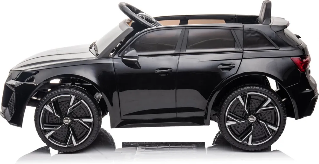 Audi RS6 Elektrische Kinderauto - Metallic Zwart - RS6 Zwart