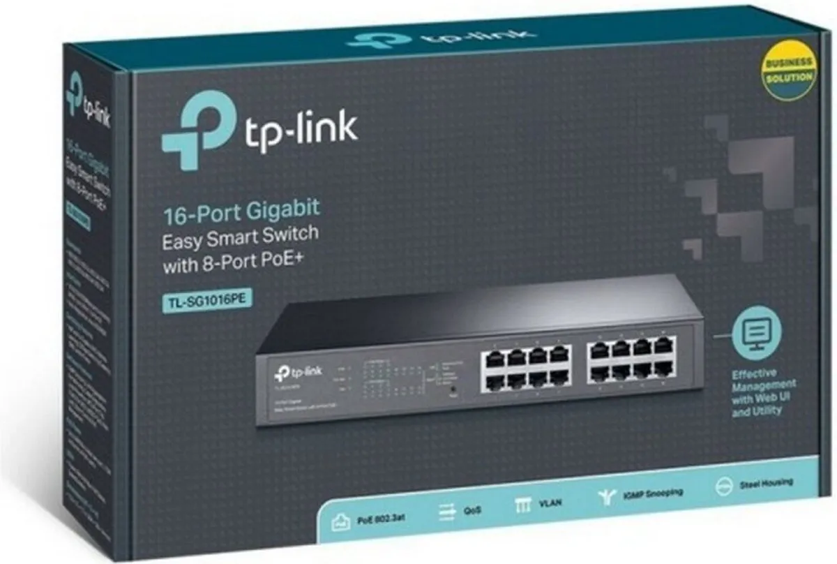 TP-Link TL-SG1016PE - Netwerkswitch - Smart Switch - PoE