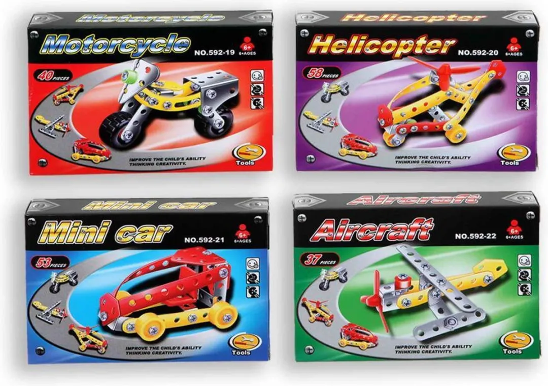 Jonotoys Bouwpakket Metaal Voertuigen 188-delig 8774
