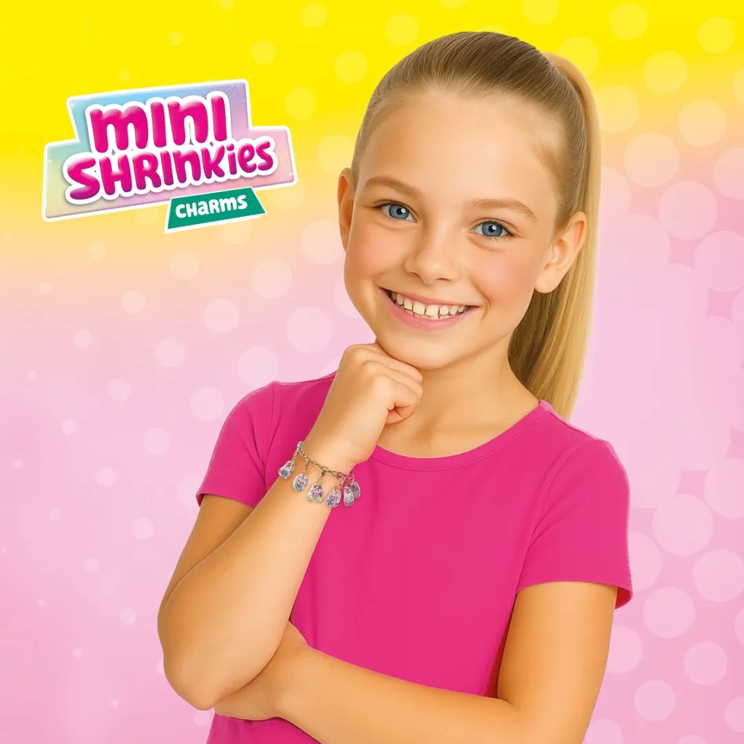 SES Creative Mini Shrinkies Unicorn Sweeties Bedelarmband - Glitter - 10 Stuks