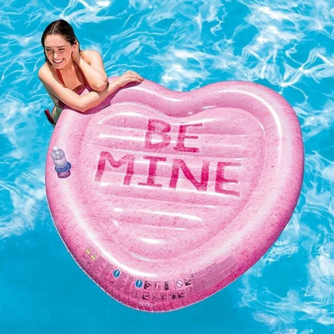 Intex Candy Heart Luchtbed - Roze/Blauw