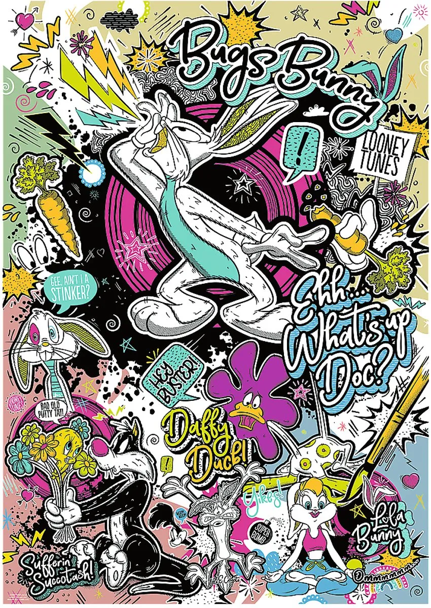 Trefl Looney Tunes Legpuzzel 1000 Stuks - Multicolor