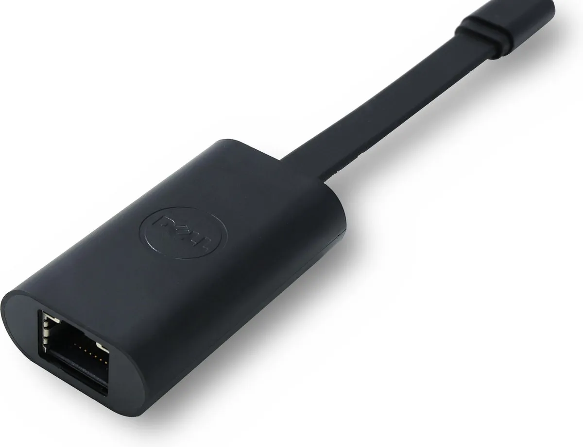 Dell DBQBCBC064 USB-C Ethernetadapter - Zwart