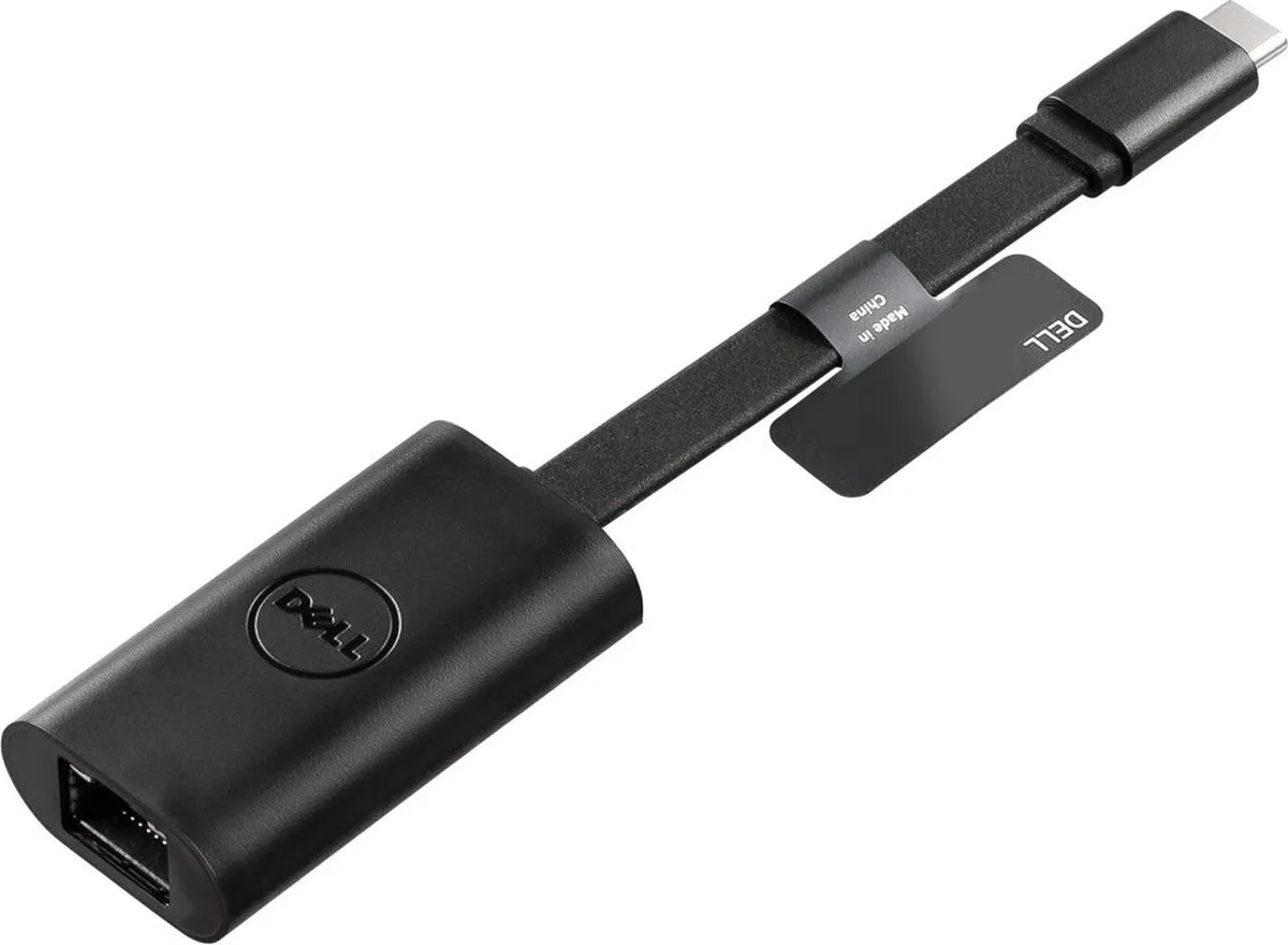 Dell DBQBCBC064 USB-C Ethernetadapter - Zwart