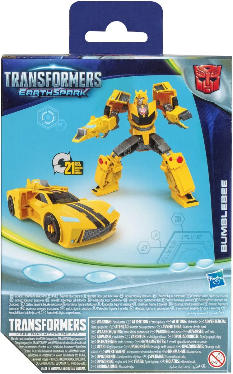 Transformers EarthSpark Deluxe Bumblebee Actiefiguur F6732 - Geel
