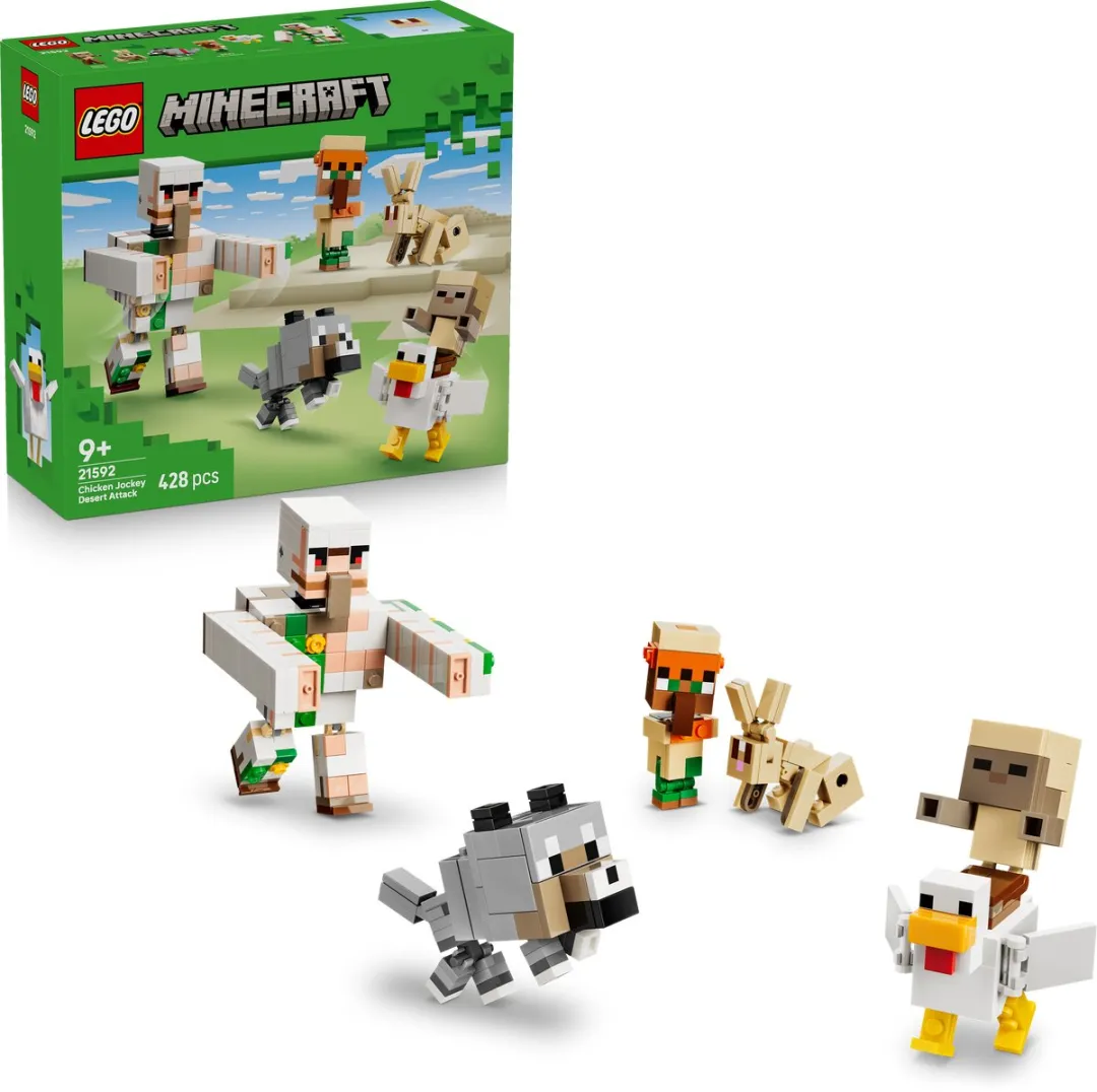 LEGO Minecraft Kipberijder Woestijnaanval 21592 - 428 Stukken