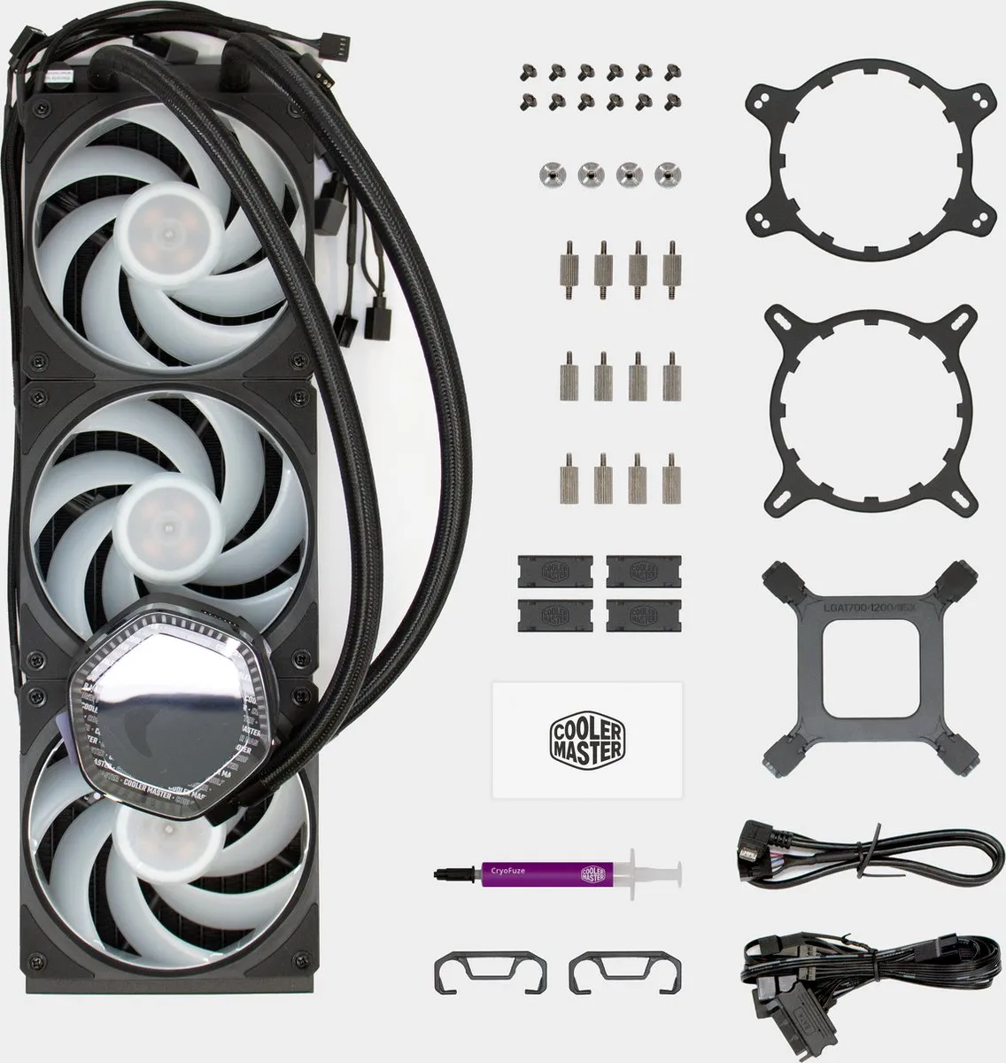 Cooler Master MasterLiquid 360 ION waterkoeler met LCD-scherm - LGA1700, LGA1200, LGA115X, AM4, AM5