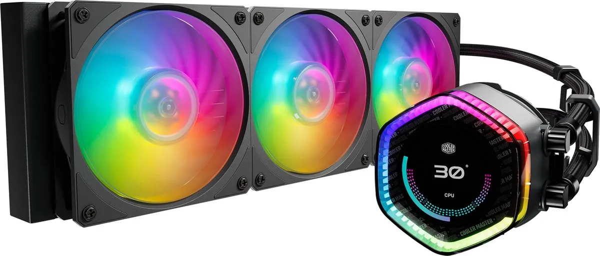 Cooler Master MasterLiquid 360 ION waterkoeler met LCD-scherm