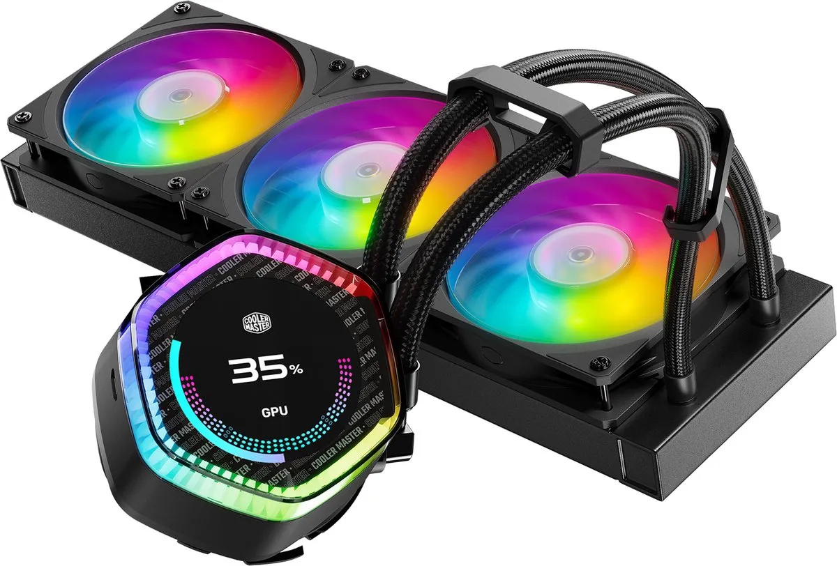 Cooler Master MasterLiquid 360 ION waterkoeler met LCD-scherm - LGA1700, LGA1200, LGA115X, AM4, AM5