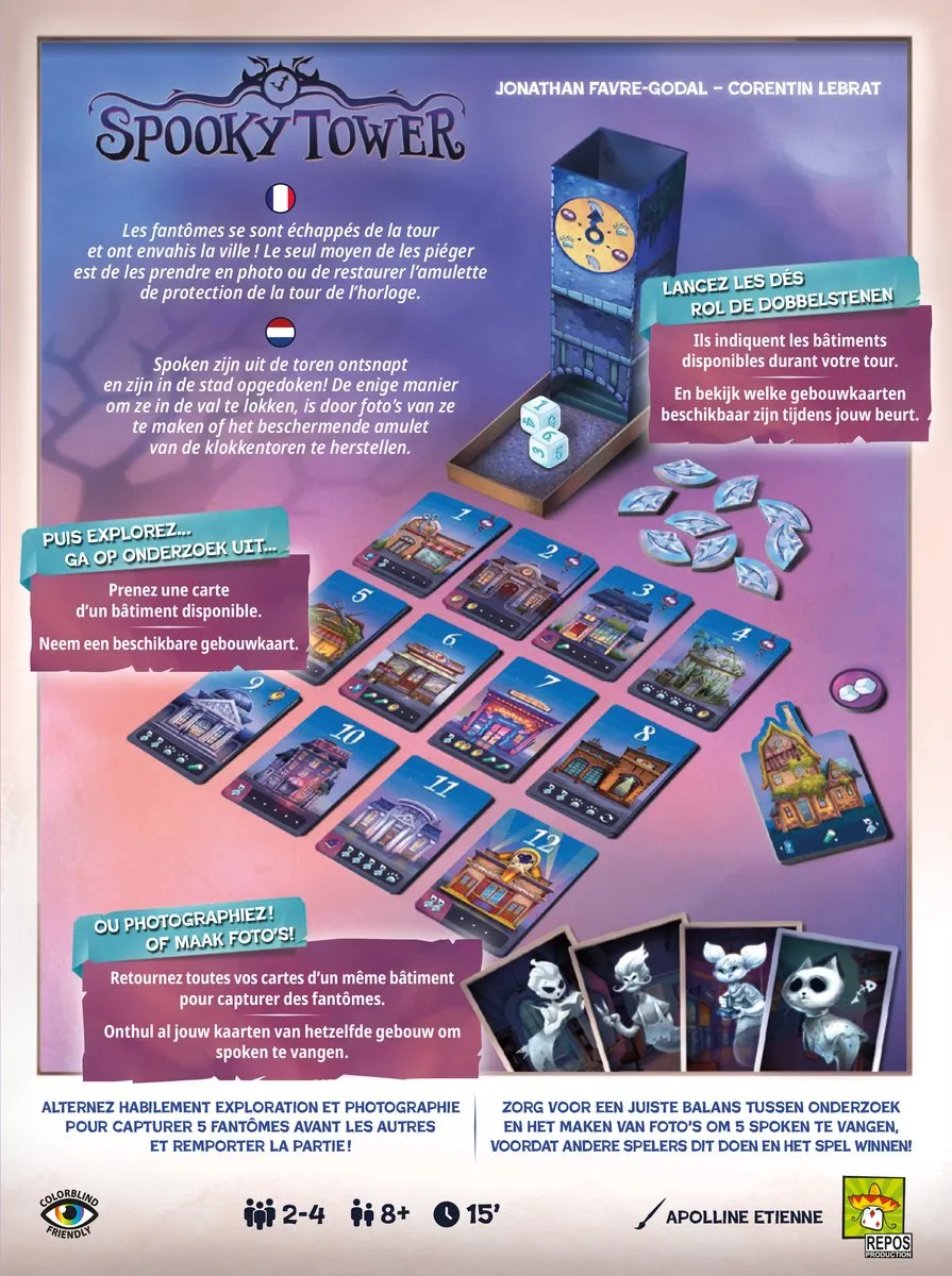 Asmodee Spooky Tower REP34-001NL - 2-4 Spelers