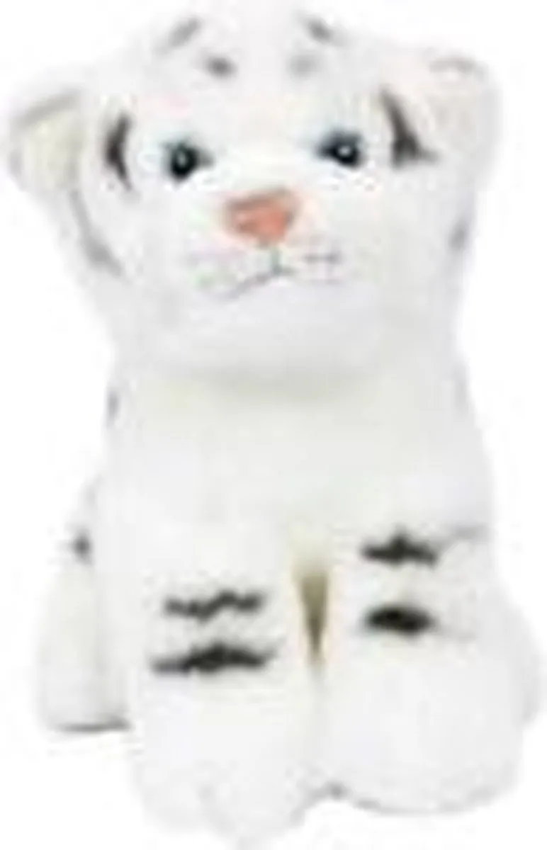 PIA Soft Toys Tijger Jose Knuffel - 20 cm - Wit/Zwart