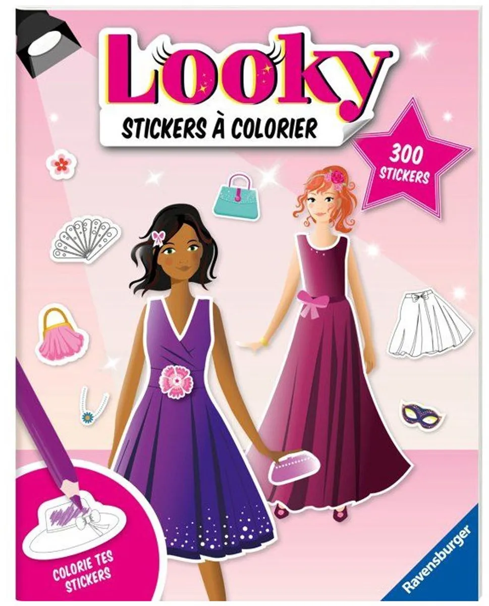 Ravensburger Looky Stickerboek Avondjurken