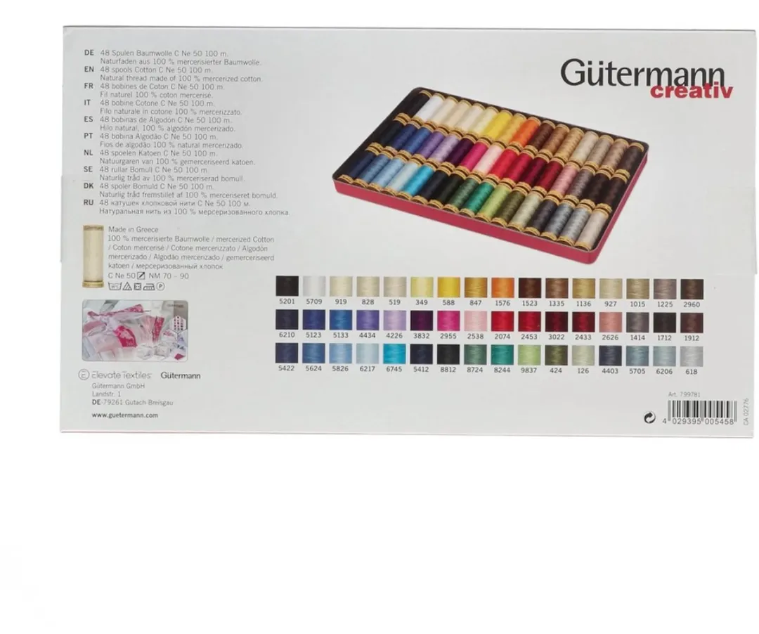 Gutermann Quilt Naaigarenset 48 Stuks - Katoen - STK