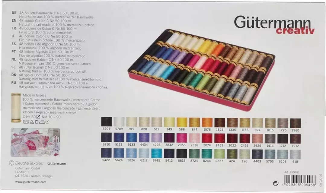 Gutermann Quilt Naaigarenset 48 Stuks - Katoen - STK