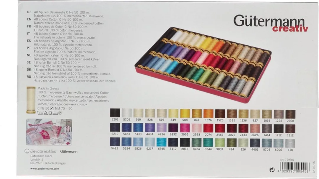 Gutermann Quilt Naaigarenset 48 Stuks - Katoen - STK