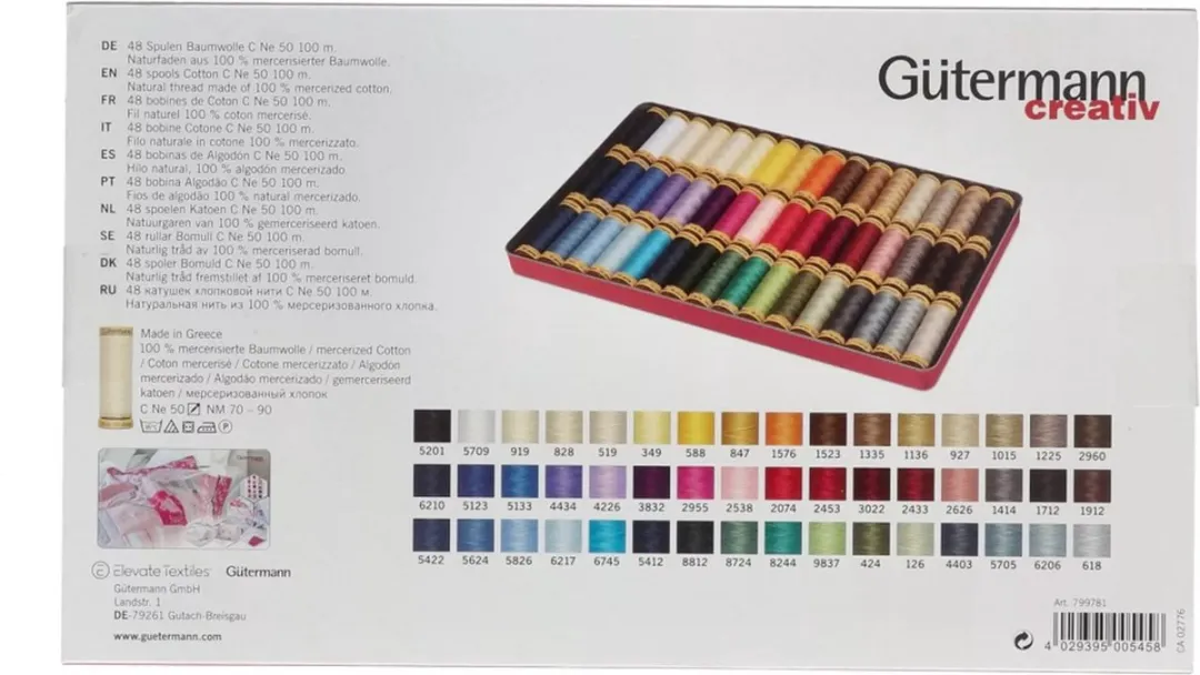 Gutermann Quilt Naaigarenset 48 Stuks - Katoen - STK